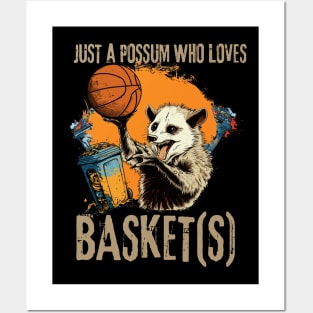 Just a possum who loves basket(s) Posters and Art